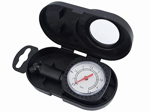 Reifendruckmesser Reifendruckprüfer Manometer Luftdruckprüfer 4,5 Bar Messgerät für Auto PKW Motorrad und Fahrrad27-312