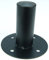1 Stück Boxenflansch Stahl schwarz - PA Boxen Flansch Einbauflansch Einbauhülse für 35 mm Stative (1x Boschenflansch Stahl)