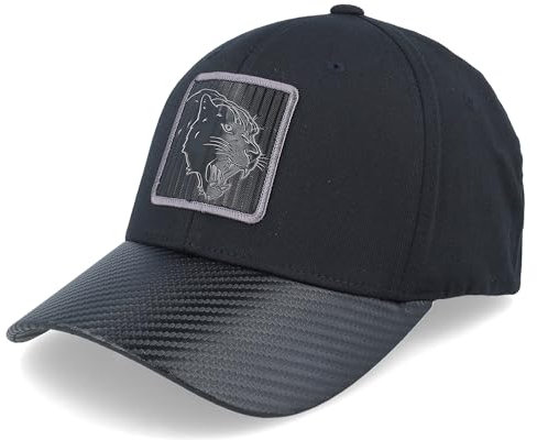 Hatstore Panther Black Metallic Patch Carbon/Black Flexfit Cap - Grösse: L/XL - (58-61 cm)