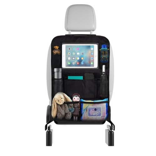 Dottall Organizzatore di Auto Bambini, 1 PZ Protezione per Schienale Auto Bambini con Tasca iPad 10 pollici, 10 tasche Protezione Seggiolino Auto