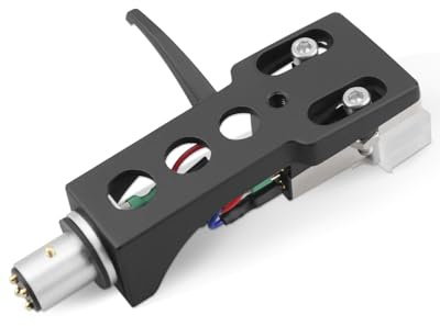 Black Headshell, AT-3600L Magnetic Cartridge Stylus Fit for Technics SL D1, SL D1K, SL D2, SL D202, SL D205, SL D2K, SL D3, SL D303, SL D33, SL D3K, SL D5