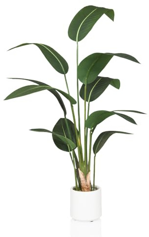 hjh OFFICE Konstgjorda växter STRELITZIA Plast Grön