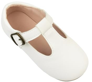 TRIWORIAE-Ballerines Fille Chaussures Plates Mary Jane Élégantes per École Activité Fête Blanc 22