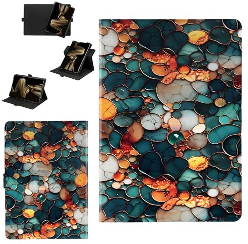 Custodia Compatibile per Amazon Fire Hd 8 Plus 2022 8.0-pollici Tablet Cover Custodia Case [Funzione di rotazione a 360 gradi][Protezione rinforzata dei bordi contro le cadute] PDBS