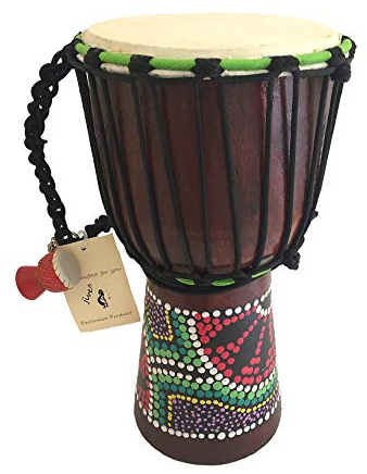 Djembe Trommel Bongo Percussion Trommel World Bazaar Marke, professionellen Sound 12 Inches High Painted/Carved