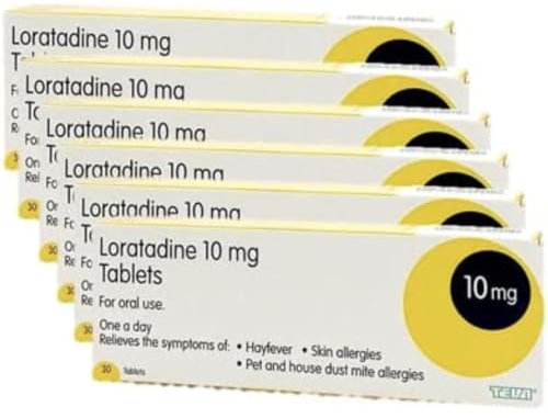 6 Months Supply Loratadine Hayfever & Allergy Relief 10mg Tablets (30x6) GSL