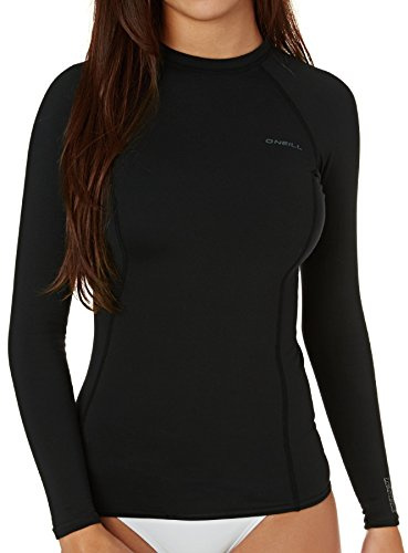 ONeill para Mujer Thermo-X Top de Manga Larga Negro - protección UPF 50+ UV - UV de protección Solar SPF y Propiedades rápida Dry