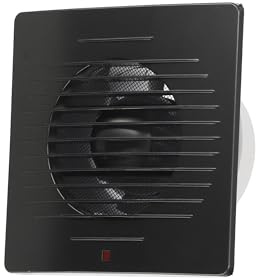 Horoz Electric Badlüfter 100 mm Anthrazit 12 W CLASSIC - Leiser Wandlüfter aus ABS mit Filter 43 dB, Luftleistung 100 m³/h - Abluftventilator gegen Feuchtigkeit und Schimmel für Bad, Küche & Toilette