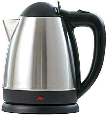 KOHARA Bouilloires, Acier Inoxydable de qualité, Conception de Grand diamètre, 1,8 L, ébullition sous Pression de 1800 W, indicateur LED Triple Protection, Premiumtat, Rotation à 360 °