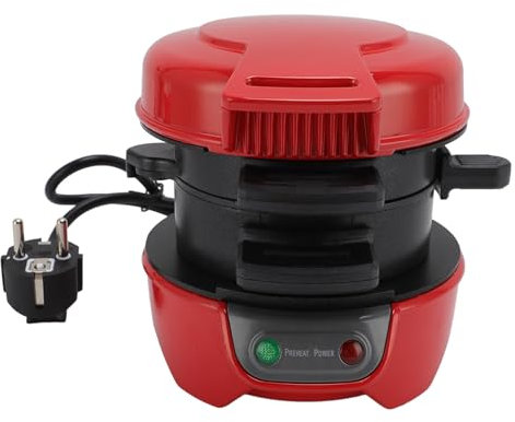 Máquina para Hacer Desayuno, Máquina para Hacer Desayuno, Control de Temperatura, Antiadherente, Función 3 en 1, Fácil de Usar, Materiales Seguros, sin Esfuerzo para Máquina