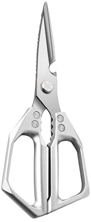 Tijeras Para Aves De Corral,Tijeras De Corte De Carne De Acero Inoxidable - Culinarias Para Pollo Aves Mariscos Preparación Pescado Verduras