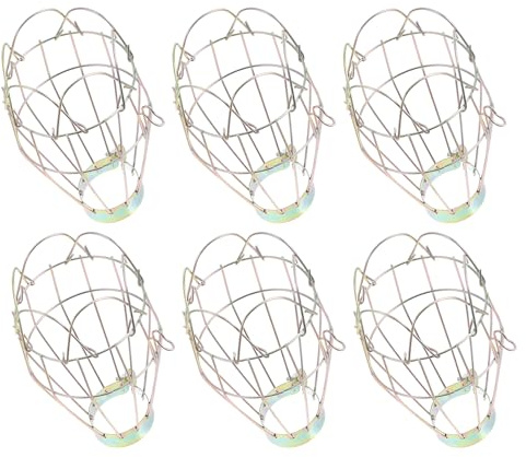 ibasenice 6 Piezas Protectora para Lámpara De Calefacción De Reptiles Cubierta De Malla para Lámpara De Reptiles Pantalla Anti-escaldaduras para Lagartos Serpientes y Polluelos