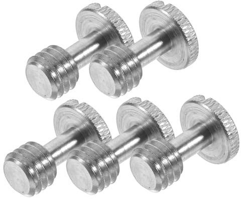 Zerodeko Vite a Sgancio Rapido 3/8 per Montaggio Telecamera Set 5 Pezzi in Ferro Compatto per Treppiedi Monopiedi e Piastre Rapide Accessorio Professionale per Fissaggio Stabile
