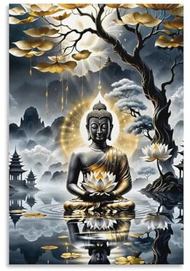 Puzzle Scène de méditation du Bouddha Adultes de 1500 pièces, Puzzle Street Art Banksy de, Puzzle coloré pour décoration d’intérieur 57x87cm