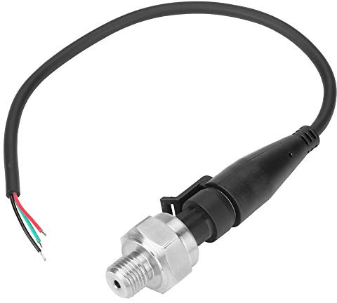 Trycksensor i rostfritt stål, trycksensor G1/4 5V Utgång 0,5-4,5V Tryckgivare Sensoringång för olja Bränsle Gas Luft Vatten(0-30PSI)