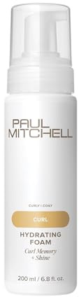 Paul Mitchell Hydrating Foam, Provides Curl Memory + Shine, For Curly + Coily Hair, 6.8 fl. oz