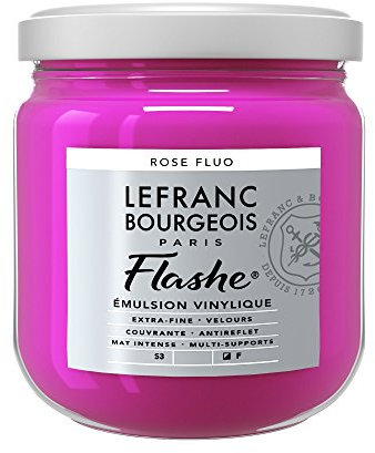 Lefranc Bourgeois Flashe Colori acrilici, Rosa Fluo, 400ML