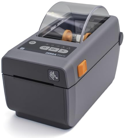 Zebra ZD410 203dpi Direct Thermal Desktop Monochrome Printer Print Width of 2 in Ethernet USB Connectivity, USB Host - ZD41022-D01000EZ