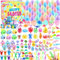 XIMISHOP 100PCS Prefilled Easter Eggs with Party Favors，Filled Easter Party Bag Fillers Easter Prize Box Toys for Boys Girls Easter Basket Stuffers Classroom Prizes Rewards Goodie loot Bag Fillers