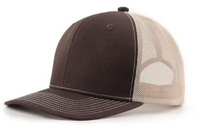 Zylioo M/L/XL/XXL Gorra Trucker de Malla para Cabeza Grande, Gorra de Verano para Correr y Deporte, Tamaño 57-64cm, Gorra con Protección UV Basecap de Béisbol, marrón y blanco, XL-XXL