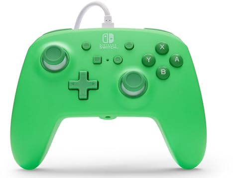 PowerA Verbesserter kabelgebundener Controller für Nintendo Switch - Meerschaumgrün, Gamepad, Game-Controller, kabelgebundener Controller, offiziell lizenziert