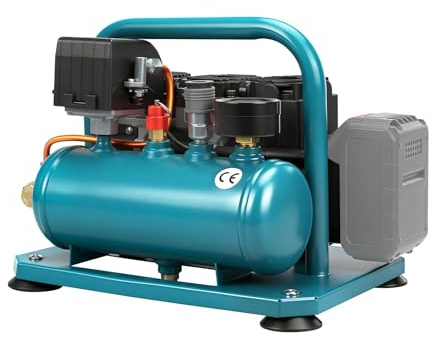 Compresor de Aire Inalámbrico Compatible con Makita 18V, Compresor Portátil 3L 8 Bar con Motor Sin Escobillas, Inflado Rápido para Coche, Moto y Bicicleta (Sin Batería ni Cargador)