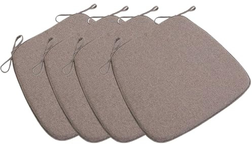Bord MemoFoam Sittplats Cushs set med 4 halkfria stolar för middag och utomhusbelysning kaffemaskin tvättbar 45 x 42 x 5 cm stöd för långt sittande