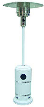 Poêle à gaz naturel externe 13 kW 813 mm. DIAM. Hotte en acier blanc 221 cm hauteur NT96857