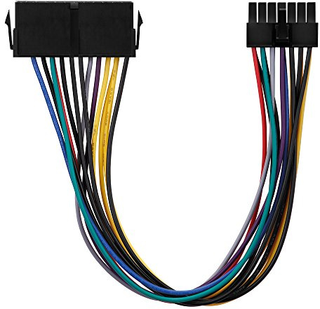 conecto CC20015 ATX Fuente de alimentación Adaptador de Corriente para Lenovo Medion 14 Pines Placa Base Negro