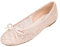 Feversole, runde Spitze, Ballerinas, Häkelschuhe, flach, bequem, atmungsaktiv, Pink (Nude Spitze), 36 EU