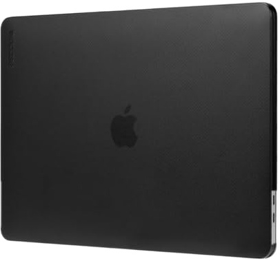 Incase Hardshell Hartschalen Hülle für Apple MacBook Pro 13,3 (Mid 2020, M1-Late 2020) - transparent (schwarz) [3D Dot-Design I Lüftungsschlitzaussparungen I Leicht & dünn] - INMB200629-BLK