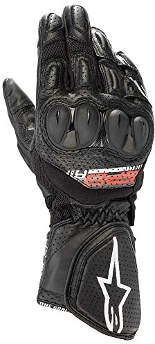 Alpinestars Motorradhandschuhe kurz Motorrad Handschuh SP-8 V3 AIR Sporthandschuh schwarz L, Unisex, Sportler, Ganzjährig, Leder