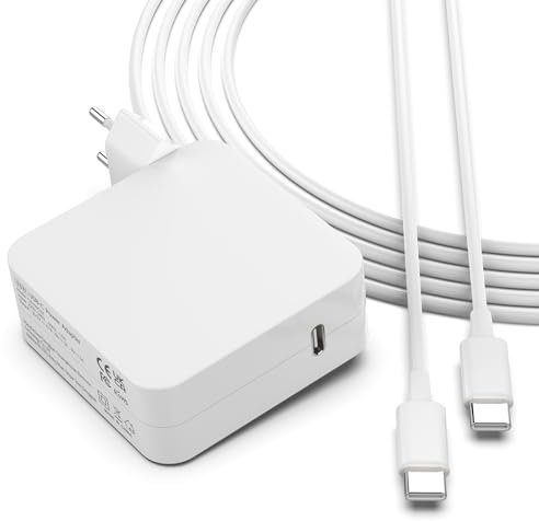 96W Alimentatore USB C Caricatore per Macbook Pro Air 13 15 16 Pollici 2020 2019 2018 2017 2016 Charger iPad Pro 11 12.9 pollici Caricabatterie 87W AC Adapter Cavo USB C a C 2M