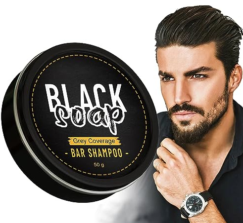 Sapone Per La Copertura Dei Capelli Grigi,Saponeper Scurire I Capelli Grigi,Soap Cover Grey Hair,Barra Di Sapone Per Shampoo Oscurante Per Capelli,Shampoo Per Capelli Grigi Inverso Per Uomini e Donne