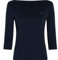 Tommy Hilfiger Damen Langarmshirt New Cody Slim U-Boot-Ausschnitt, Blau (Nos Desert Sky), 3XL