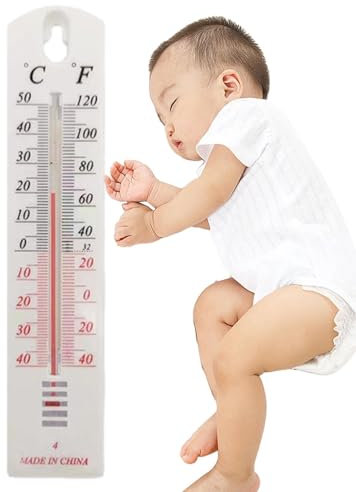 Termómetro Analógico De Pared Para Interior Y Exterior. Úselo En Jardín, Invernadero, Hogar, Oficina O Habitación Para Monitorear La Temperatura Actual