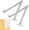 2 Pcs Drop Down Hinges, Stay Support Hinge 180 Degree Lid Support Hinges, Stainless Steel Cabinet Cupboard Furniture Doors Close Lift Up