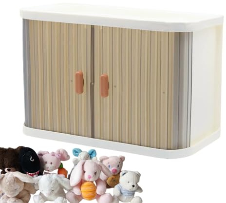SVCEQZE Armoire à vêtements de poupée – Boîte de présentation pour Accessoires de poupée | Rangement de vêtements en Peluche pour Coiffeuse, bibliothèque, vitrine, vitrine, Enfants, Filles
