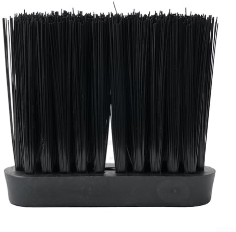 Recambio de cabezal de cepillo de hogar con escoba de repuesto mango de plástico, accesorio práctico para mantenimiento y limpieza de herramientas de chimenea (S)