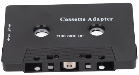 Generic Bluetooth-kassettadapter Dubbelfunktion High Fidelity Stereo för Bil och Hem Svart 10x6,4x1cm