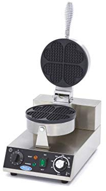 Maxima Gastro - Piastra per waffle a forma di cuore, 1 pezzo, 1000 Watt