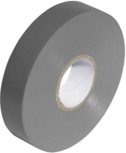 Grey PVC Electrical Insulation Tape Roll - 33m x 19mm x1