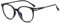 Suertree Blaulichtfilter Myopia Brille Leichte Kurzsichtigkeit Brille Scharnier Mode Distanz Brille für Damen Herren Rund Schwarz -2.5