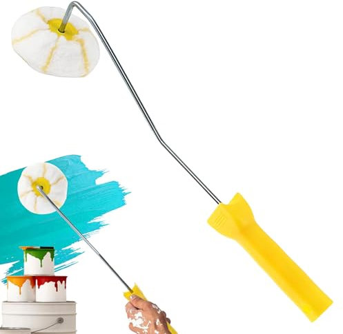 Rullo di vernice per bordi angolari, Rullo di vernice per angoli,Rullo per pittura ad angolo per vernici ad olio smalto | Pennello e rullo per angoli per cartongesso per fango per cartongesso, pittu