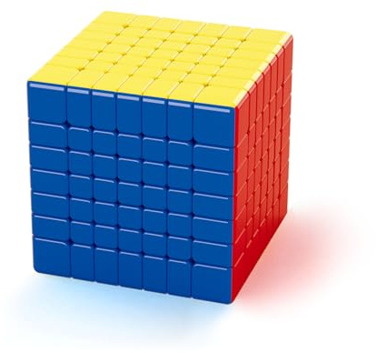 Moyu Meilong 7M V2 7 x 7 Magnetic Speed Cube, Magic Cube with Adjustable Elasticity and Sticker-Free Shape, Moves Quickly and Smoothly Puzzle Boxes