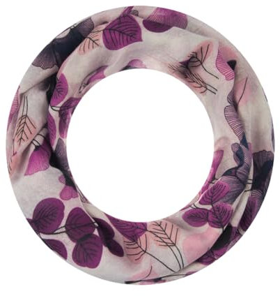 Majea Loop Schal Damen Schlauchschal Halstuch schmaler Loopschal (880052) (beere 8)