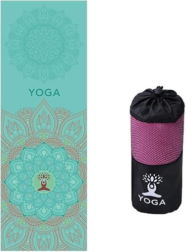 Yogahandduk, Halkfri Yogahandduk, Matthandduk Med Smart Hörnbärväska D Elastisk ögla, Mikrofiber Svettabsorbent Och Snabbtorkande Matthandduk Halkfri Varm Yogahandduk För Bikram, Pilat, I