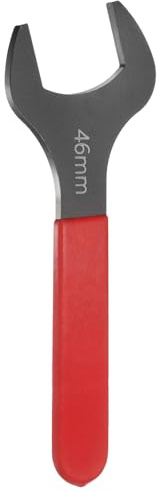 QUARKZMAN 46mm Llave Universal de Boca Fija Simple, 15 Grados Ángulo Llave Métrica Plana U Cabeza Mango Rojo Acero Carbono para Reparación Automotriz Muebles Ensamblaje Construcción Hogar