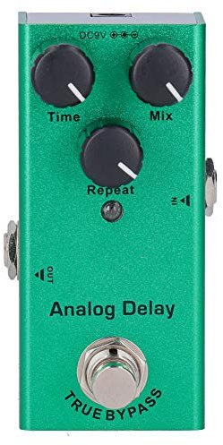 Mini-Gitarren-Analog-Delay-Effekt-Pedal-Soundprozessor mit echtem Bypass für E-Gitarre Auswirkungen Musikinstrumentenzubehör