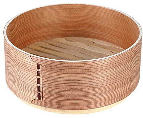 Cuiseur Vapeur En Bambou Extra Profond De 9 Pouces Pour La Cuisson Des Légumes Et Des Boulettes, Panier À 2 Niveaux Avec Couvercle, Cuisson Des Aliments Sains Pour Le Riz, Le Poisson & La Viande
